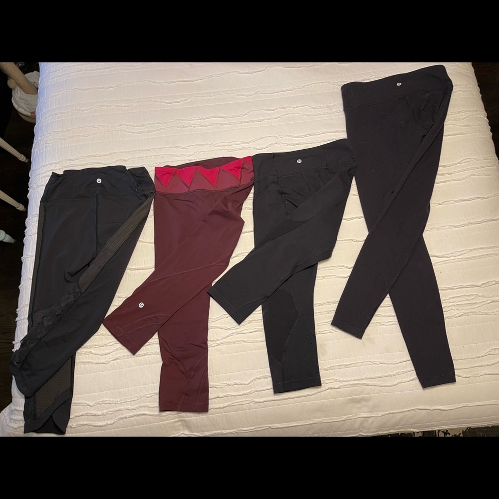 BUNDLE of 4 LULULEMON leggings